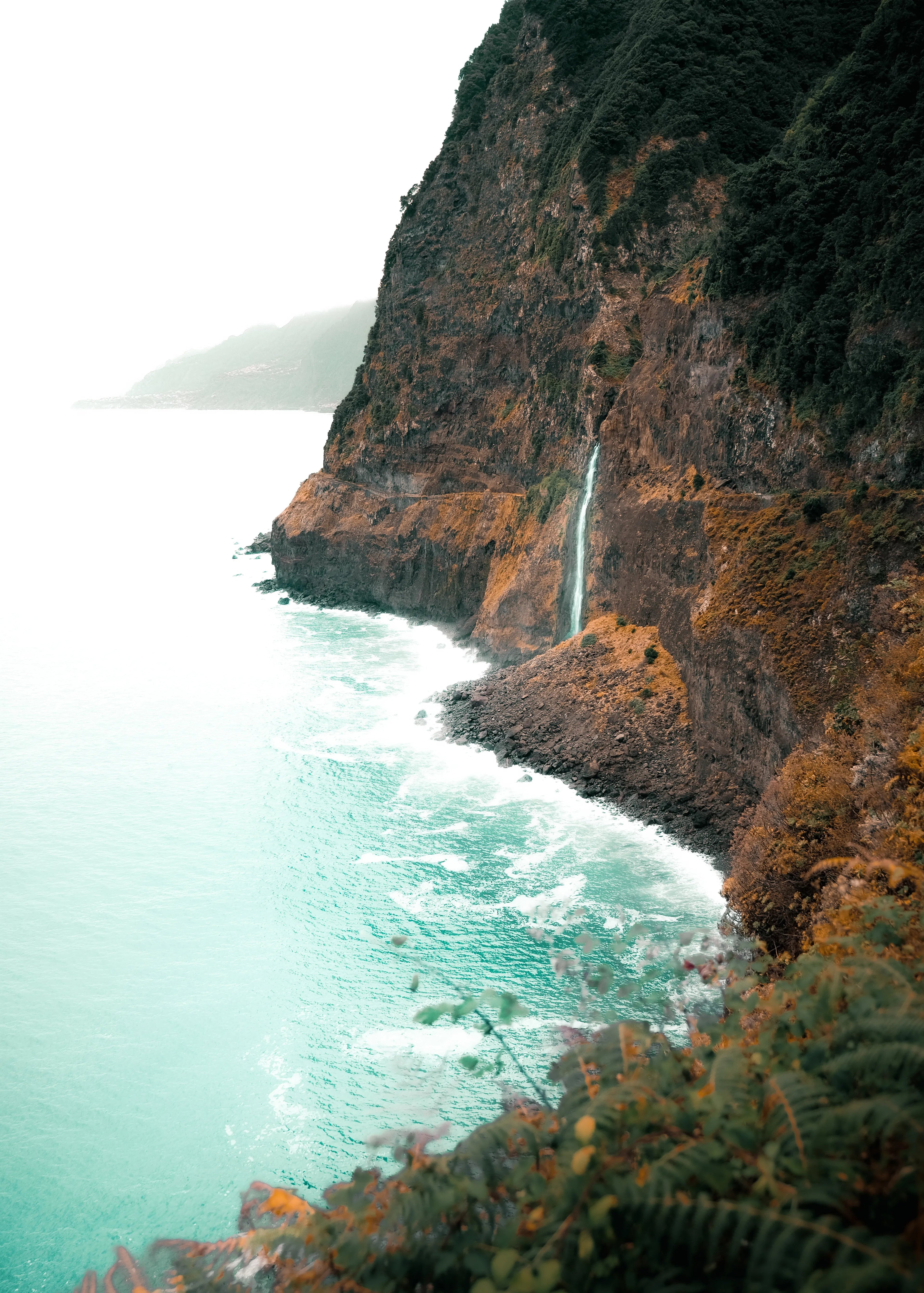 Coastal Waterfall