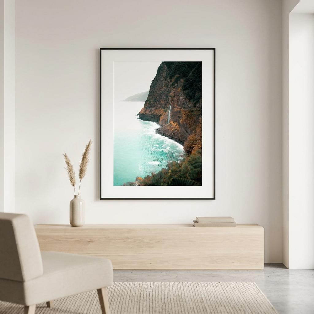 Coastal Waterfall
